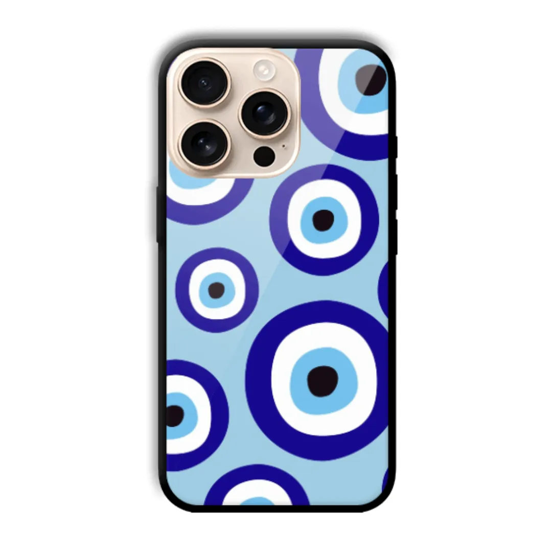 Blue Evil Eye aesthetic phone case