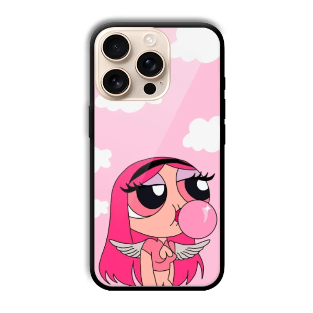 Bubblegum Angel Girl aesthetic phone case