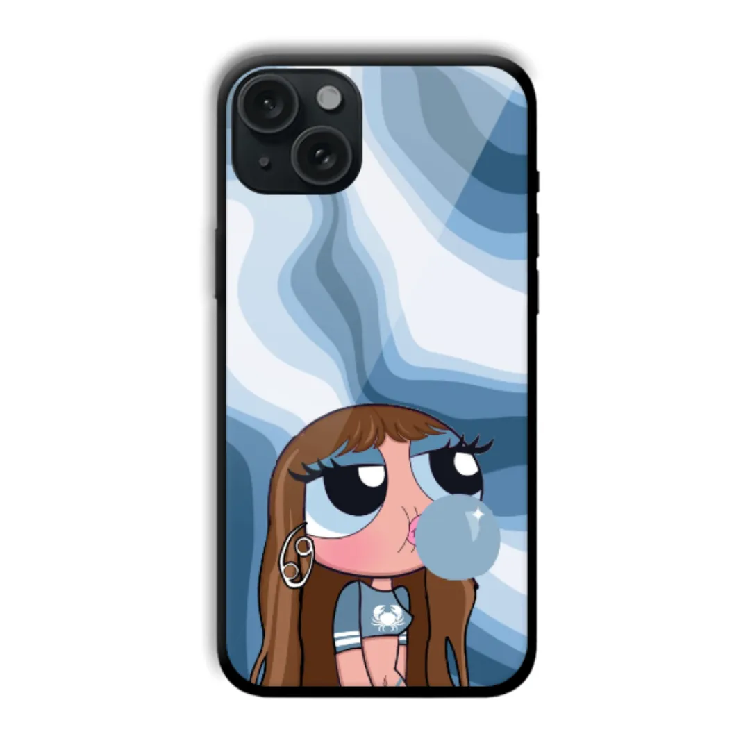 Bubblegum Girl Blue aesthetic phone case