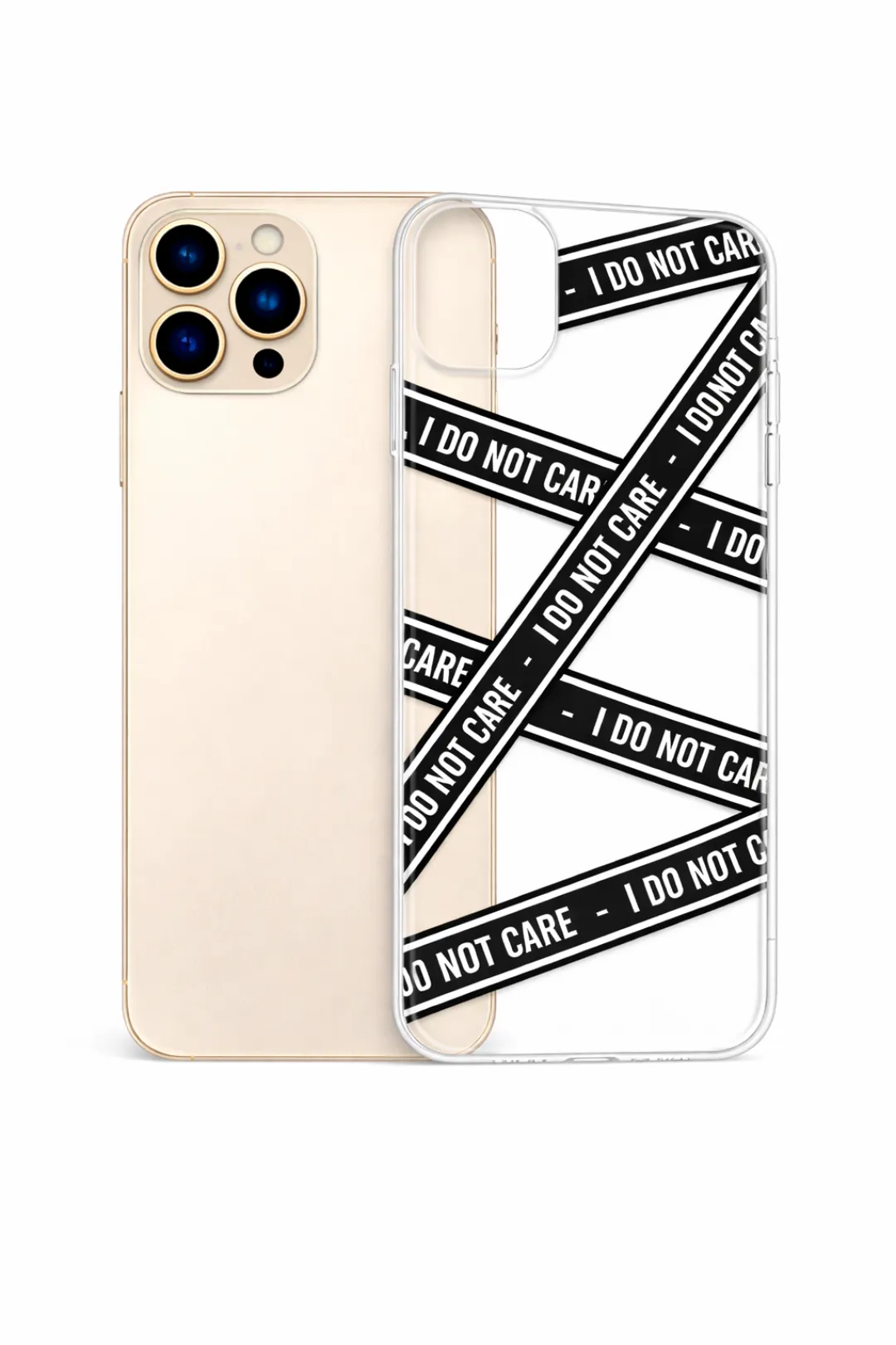 Caution Tape IDGAF aesthetic phone case