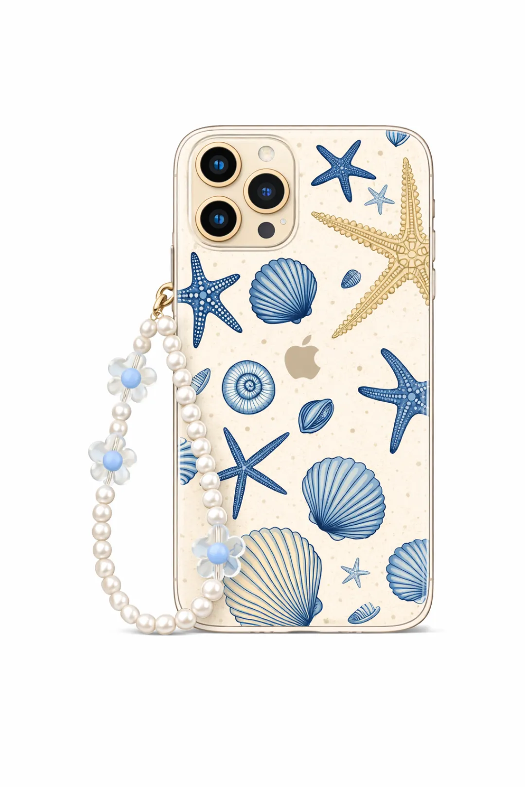 Coastal Seashell Pearl aesthetic phone case