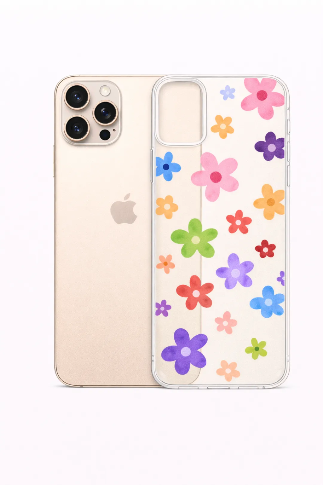 Colourful Daisy Scatter aesthetic phone case