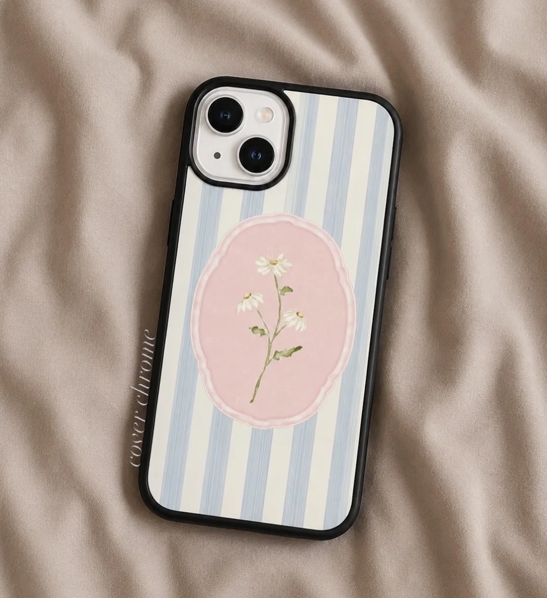 Daisy Stripe Cameo — Cover Chrome case