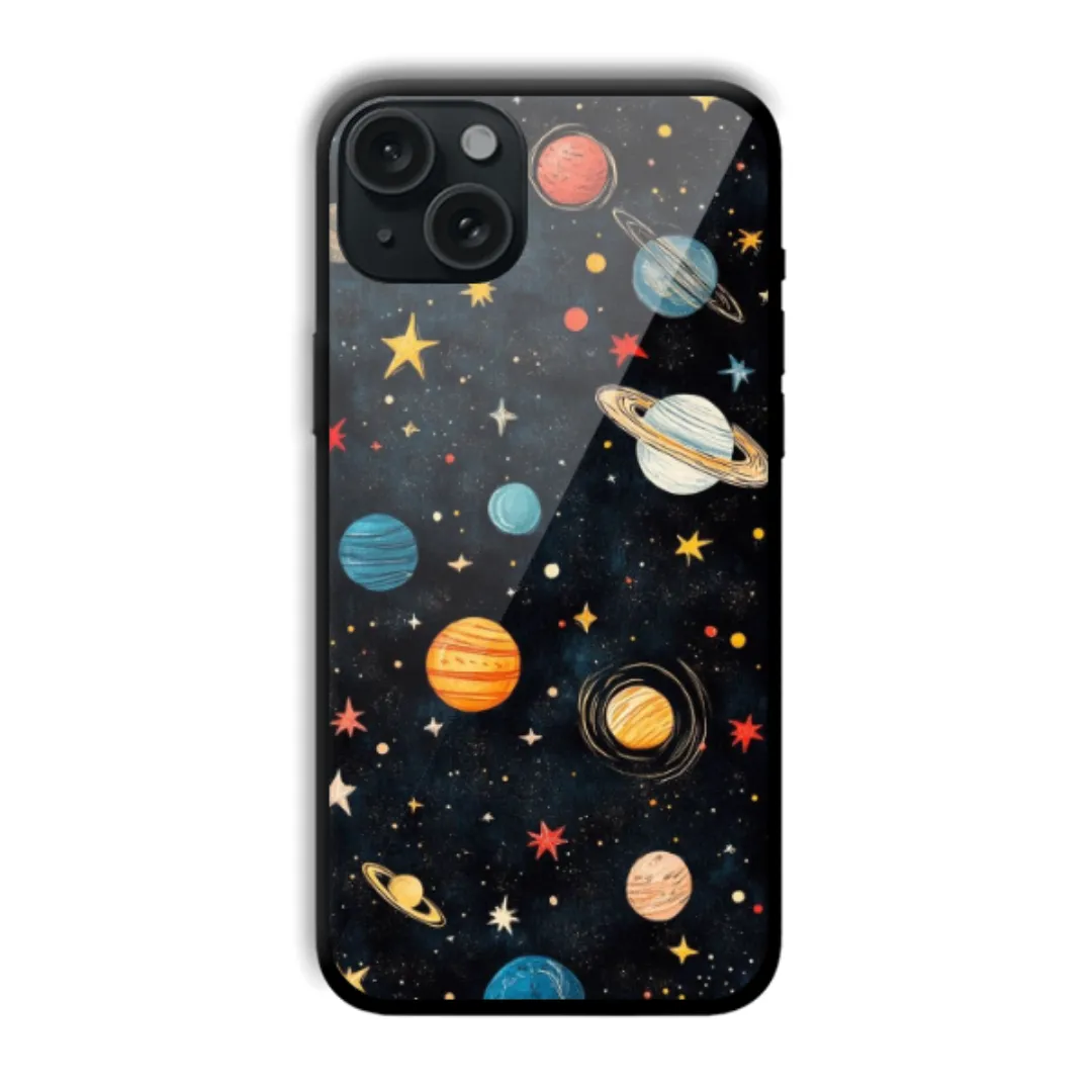 Galaxy Planet Scatter aesthetic phone case