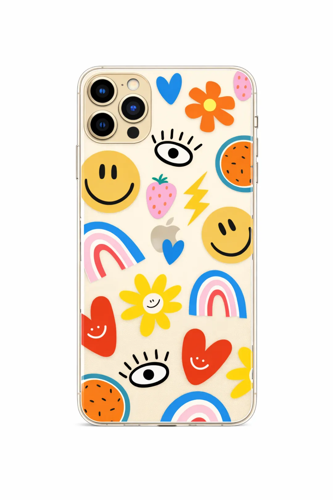 Happy Doodle Collage aesthetic phone case