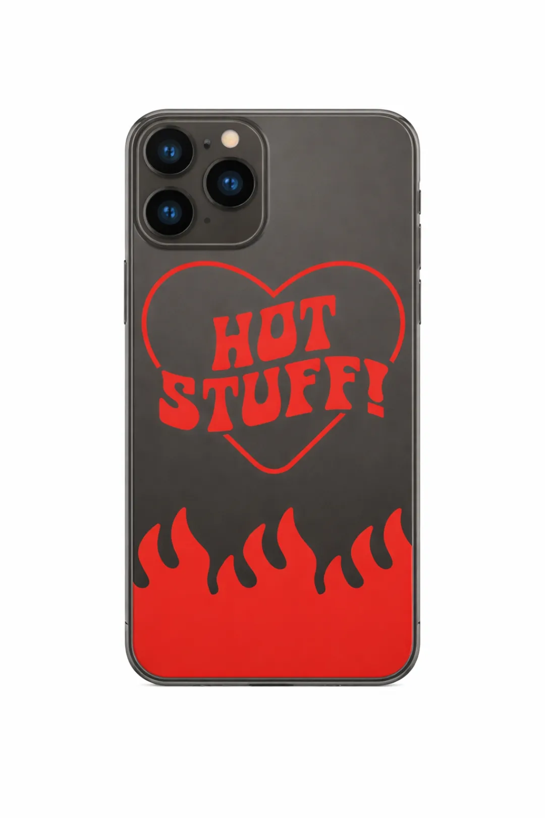 Hot Stuff Flame Heart aesthetic phone case