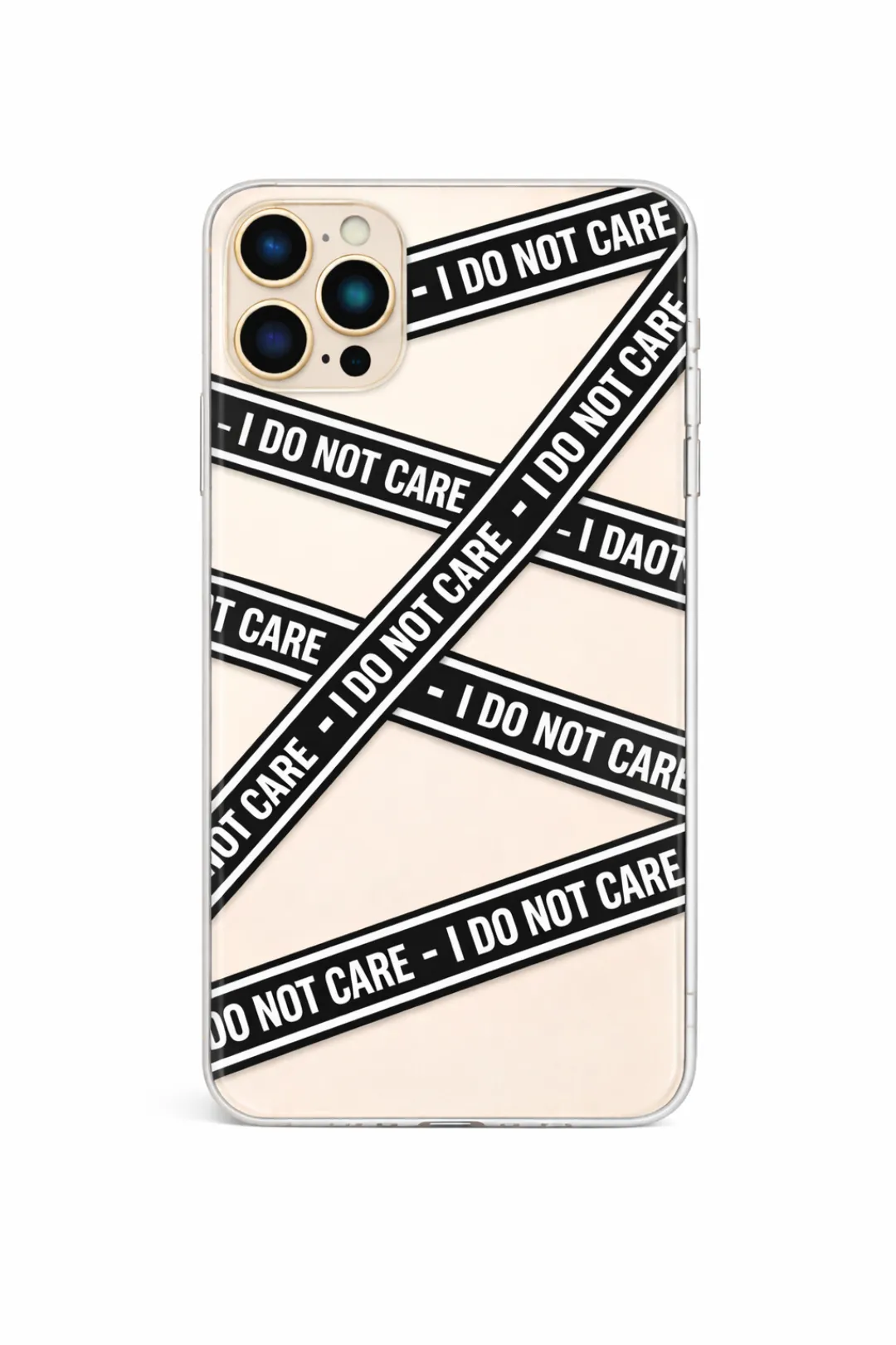I Do Not Care Tape aesthetic phone case