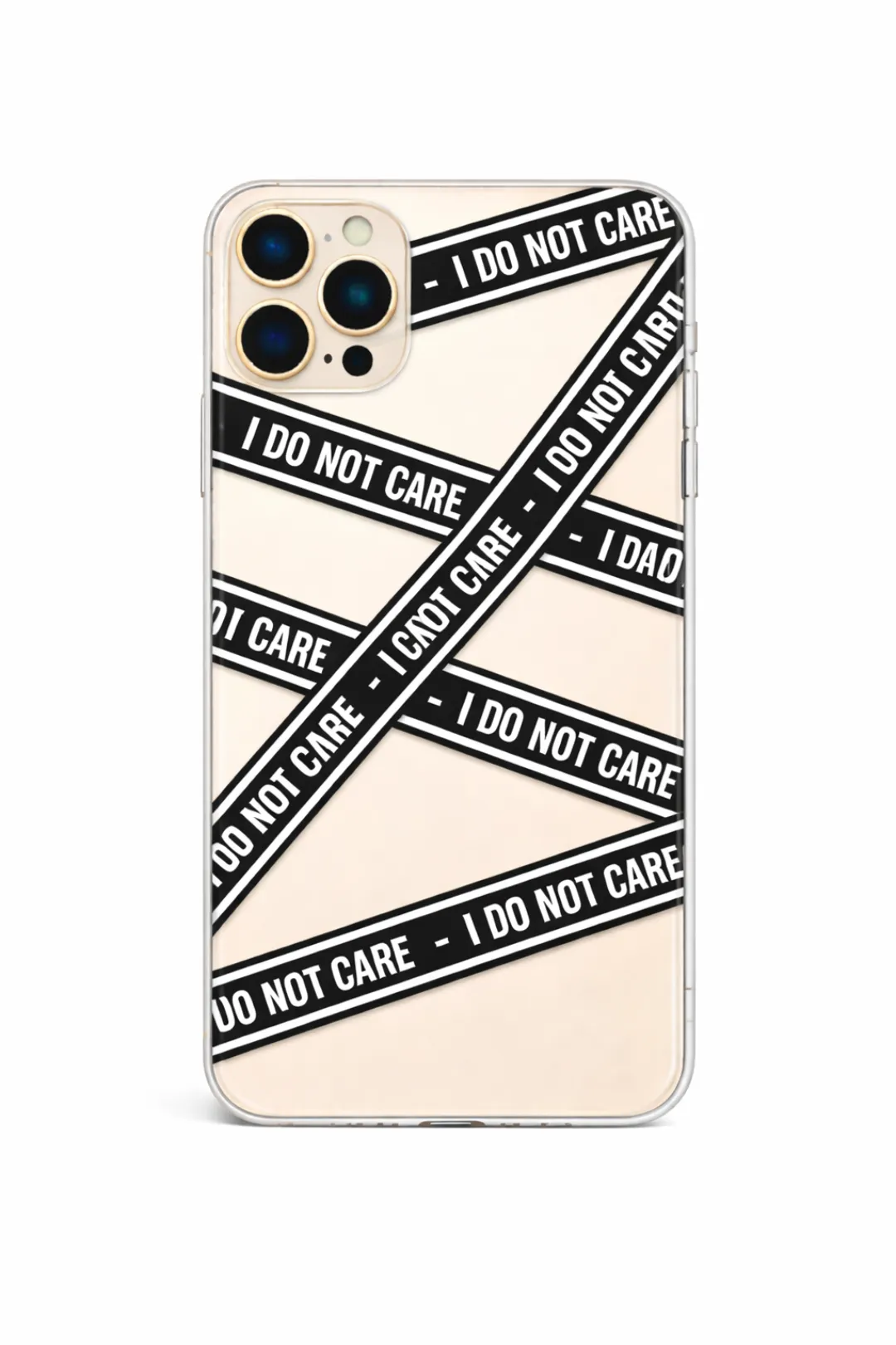 I Do Not Care Tape aesthetic phone case