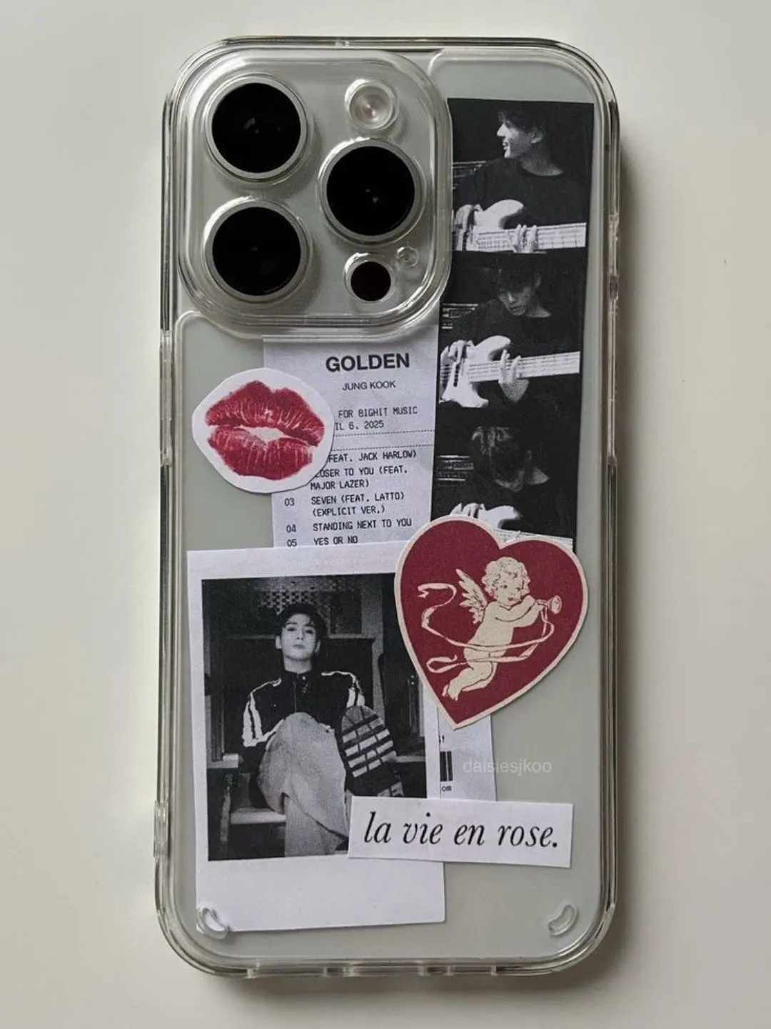La Vie En Rose Collage aesthetic phone case