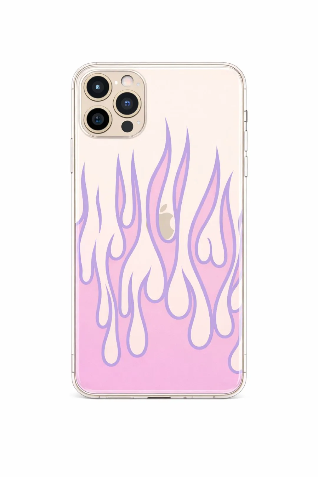 Lavender Rising Flames aesthetic phone case