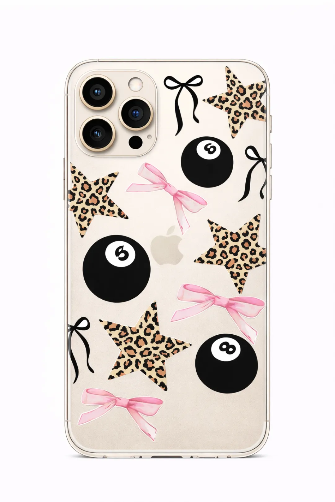 Leopard Star Bows aesthetic phone case