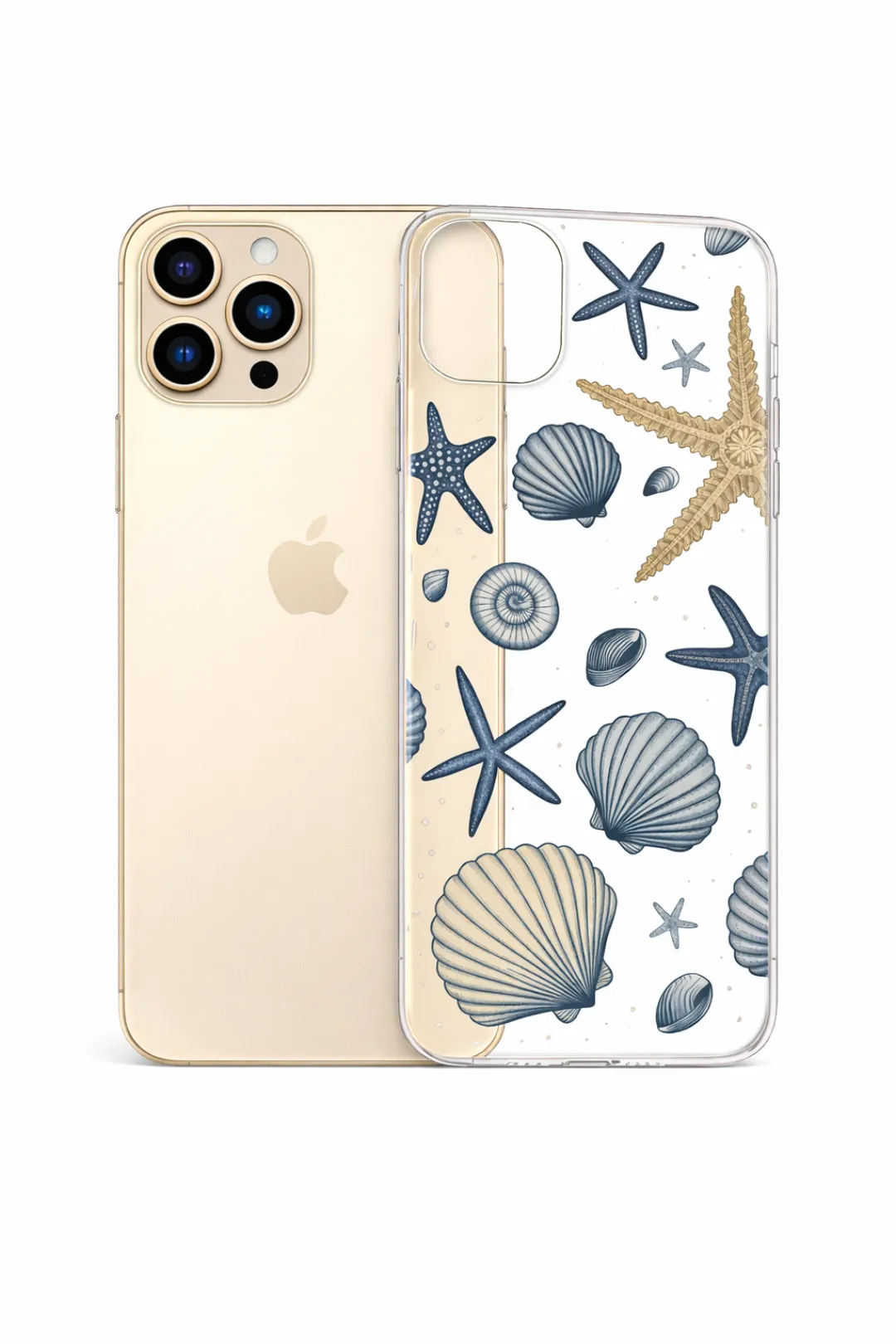 Ocean Seashell Scatter aesthetic phone case