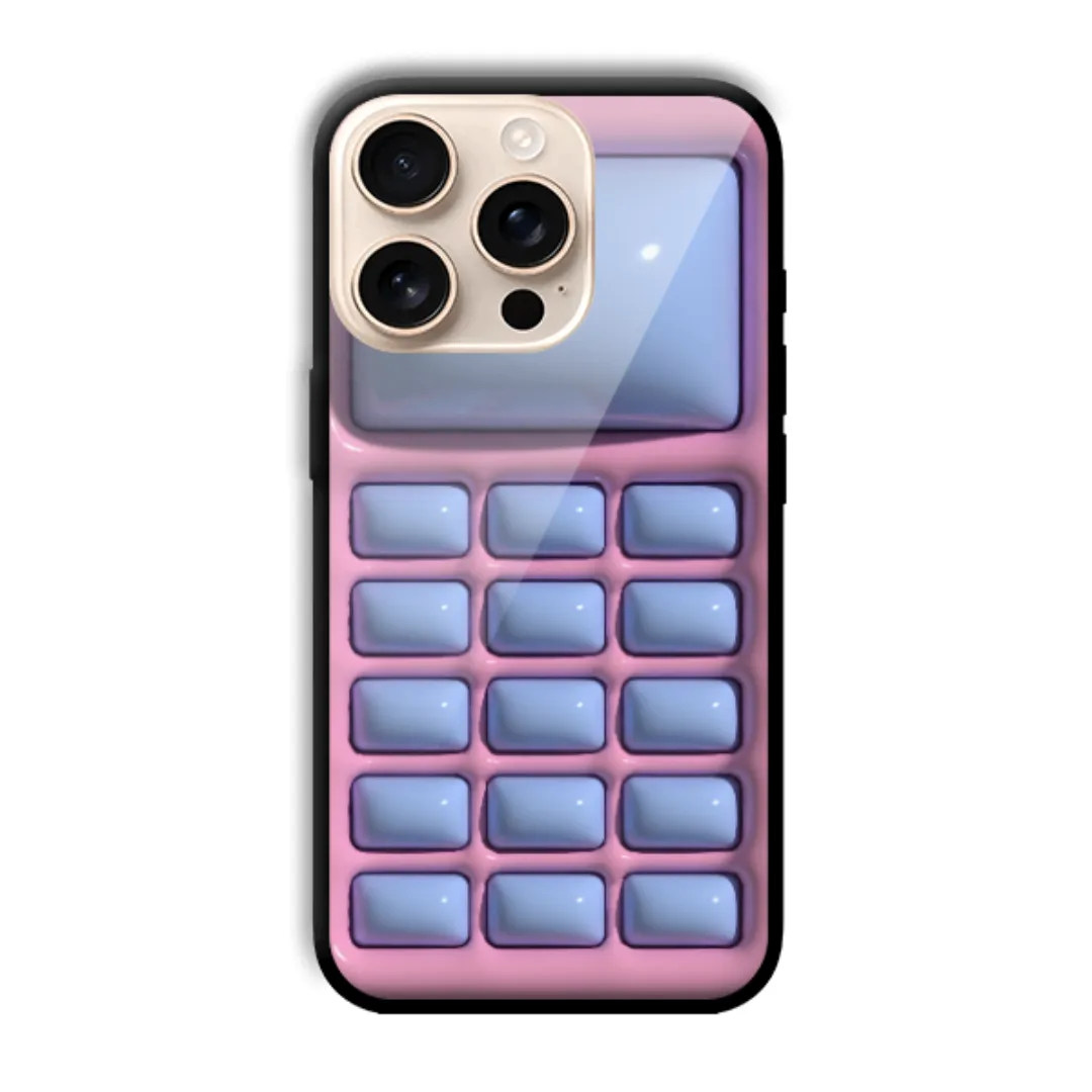 Pastel Pop-It Calculator aesthetic phone case