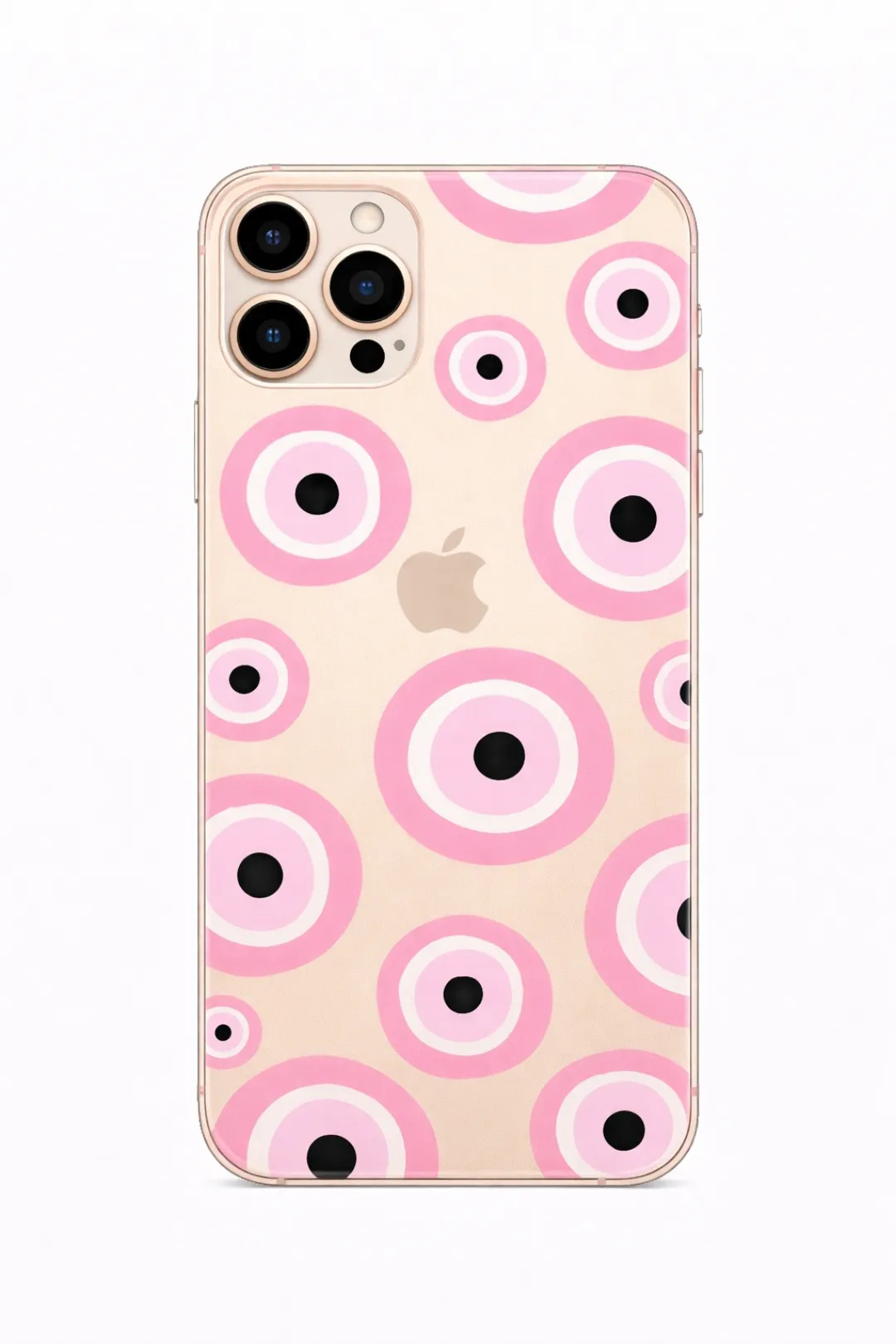 Pink Evil Eye aesthetic phone case