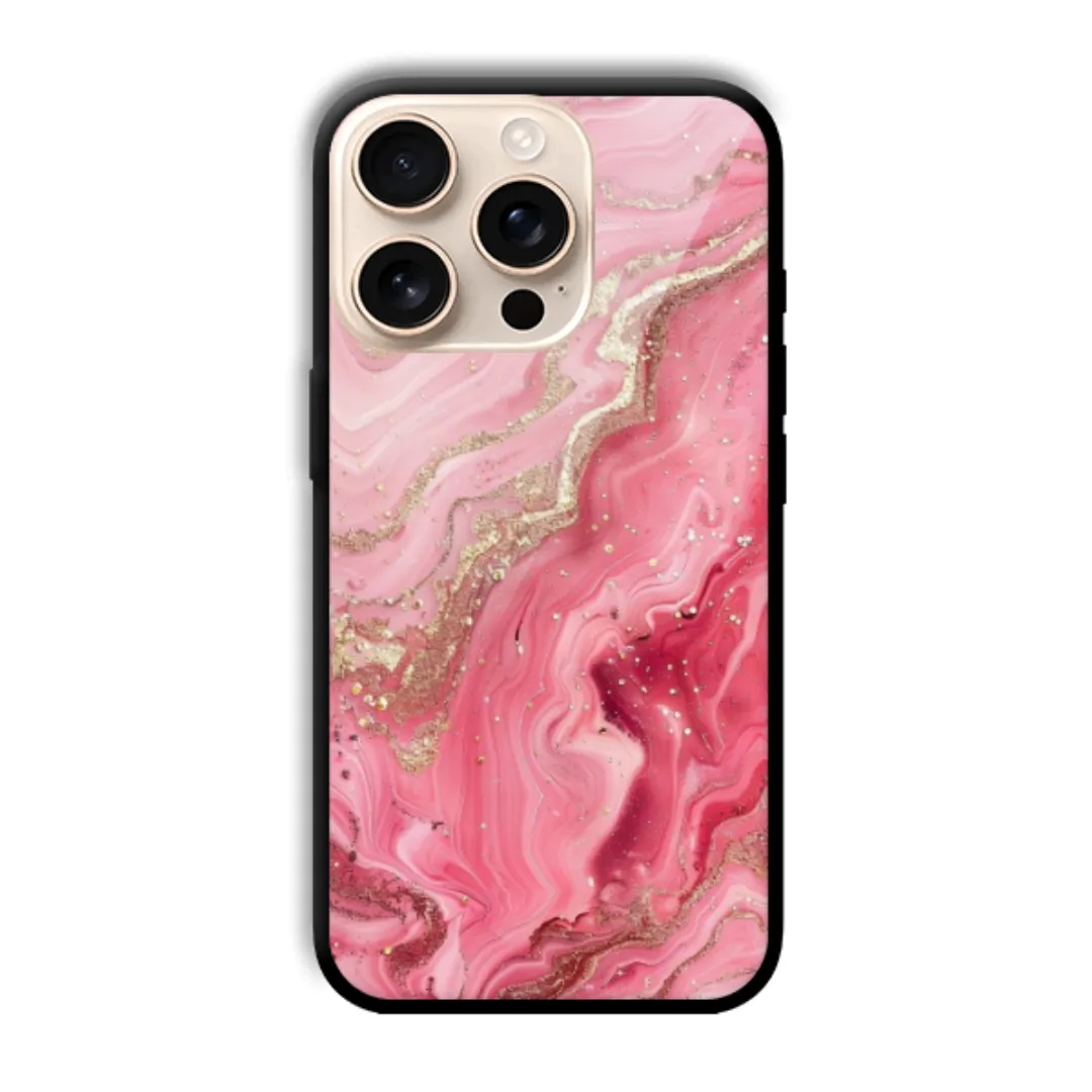 Pink Gold Marble aesthetic phone case