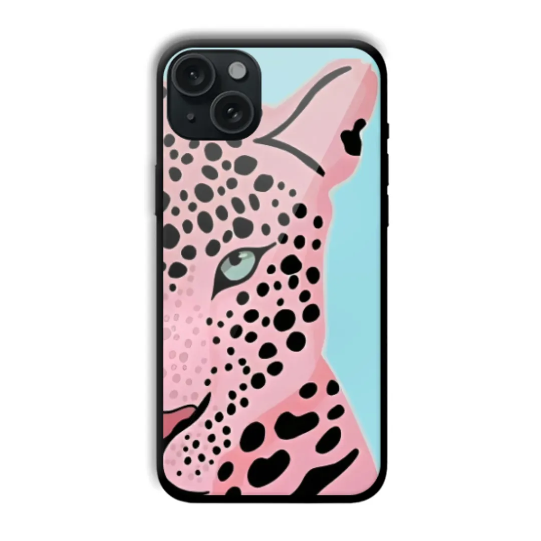 Pink Leopard Pop aesthetic phone case