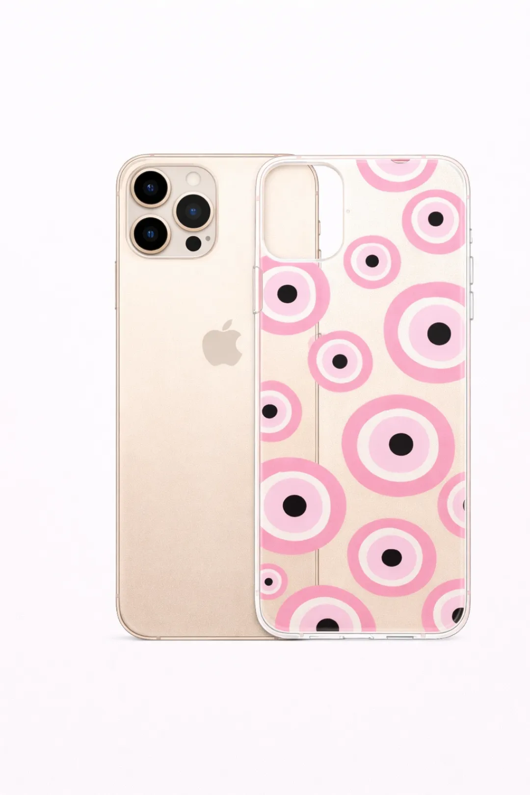 Rosy Evil Eye aesthetic phone case
