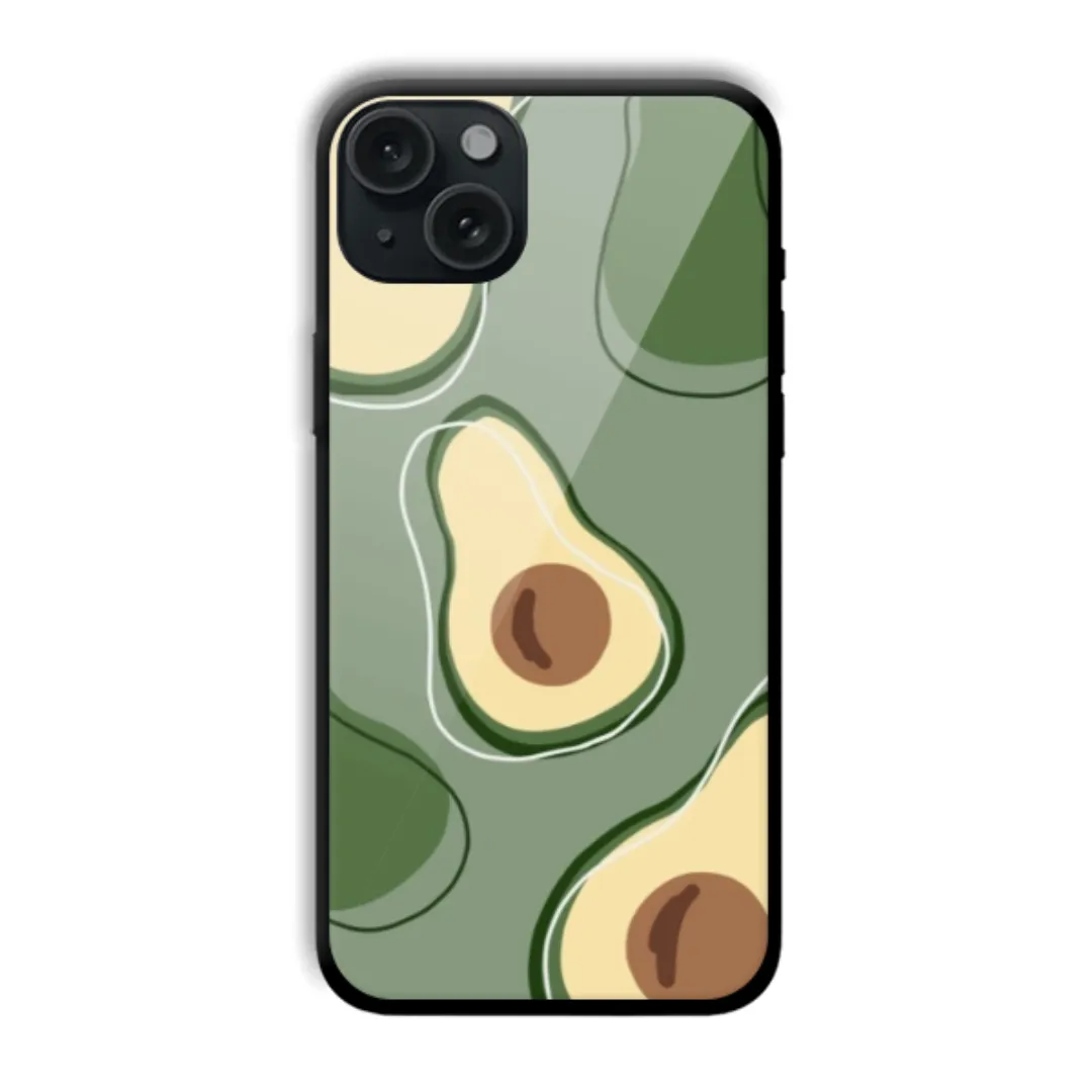 Sage Avocado Print aesthetic phone case