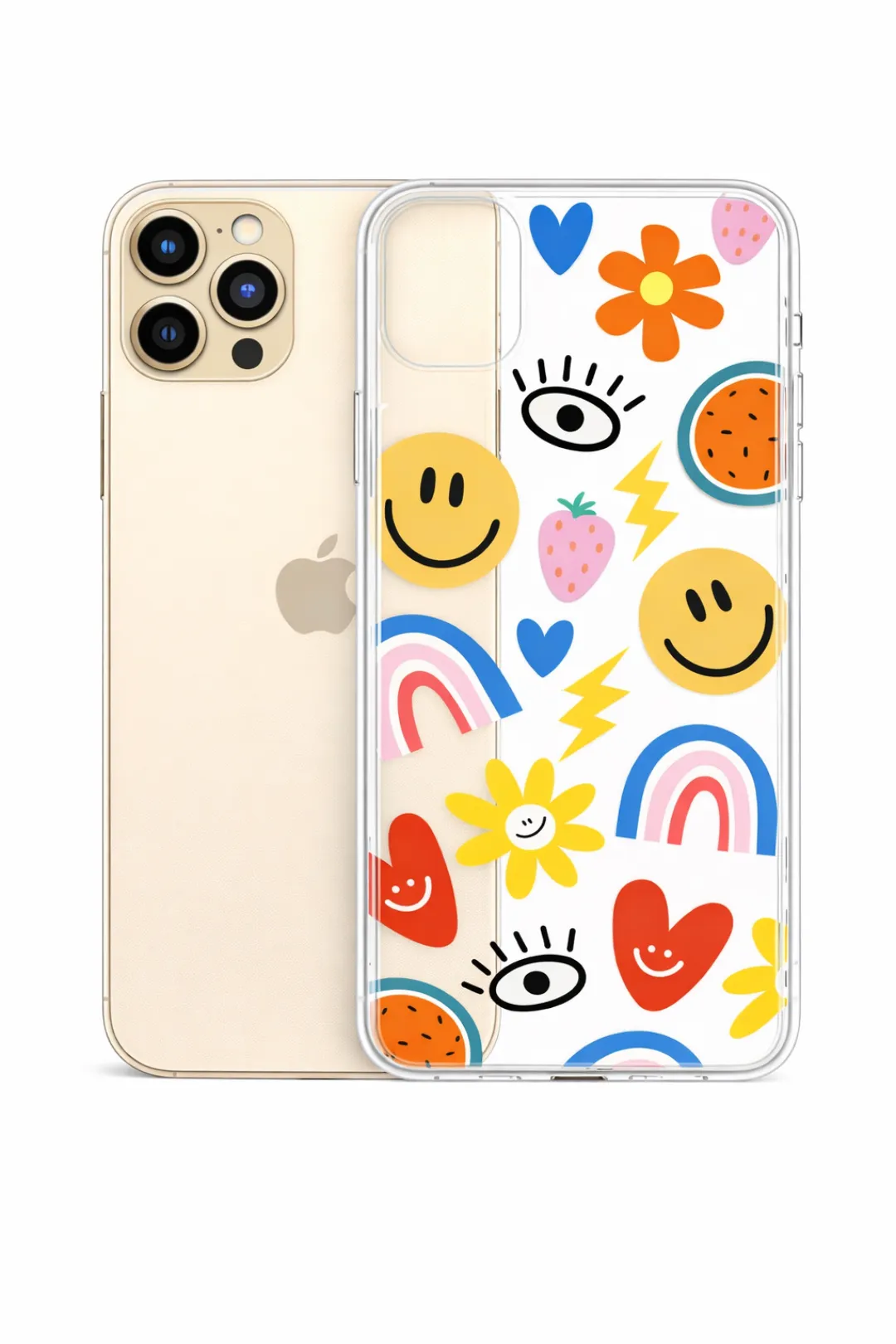 Smiley Rainbow Mix aesthetic phone case