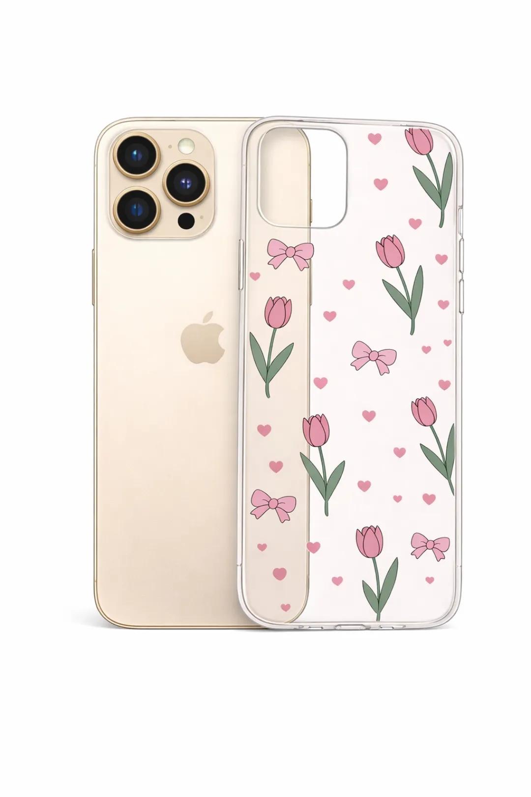 Tulip Bow Garden aesthetic phone case