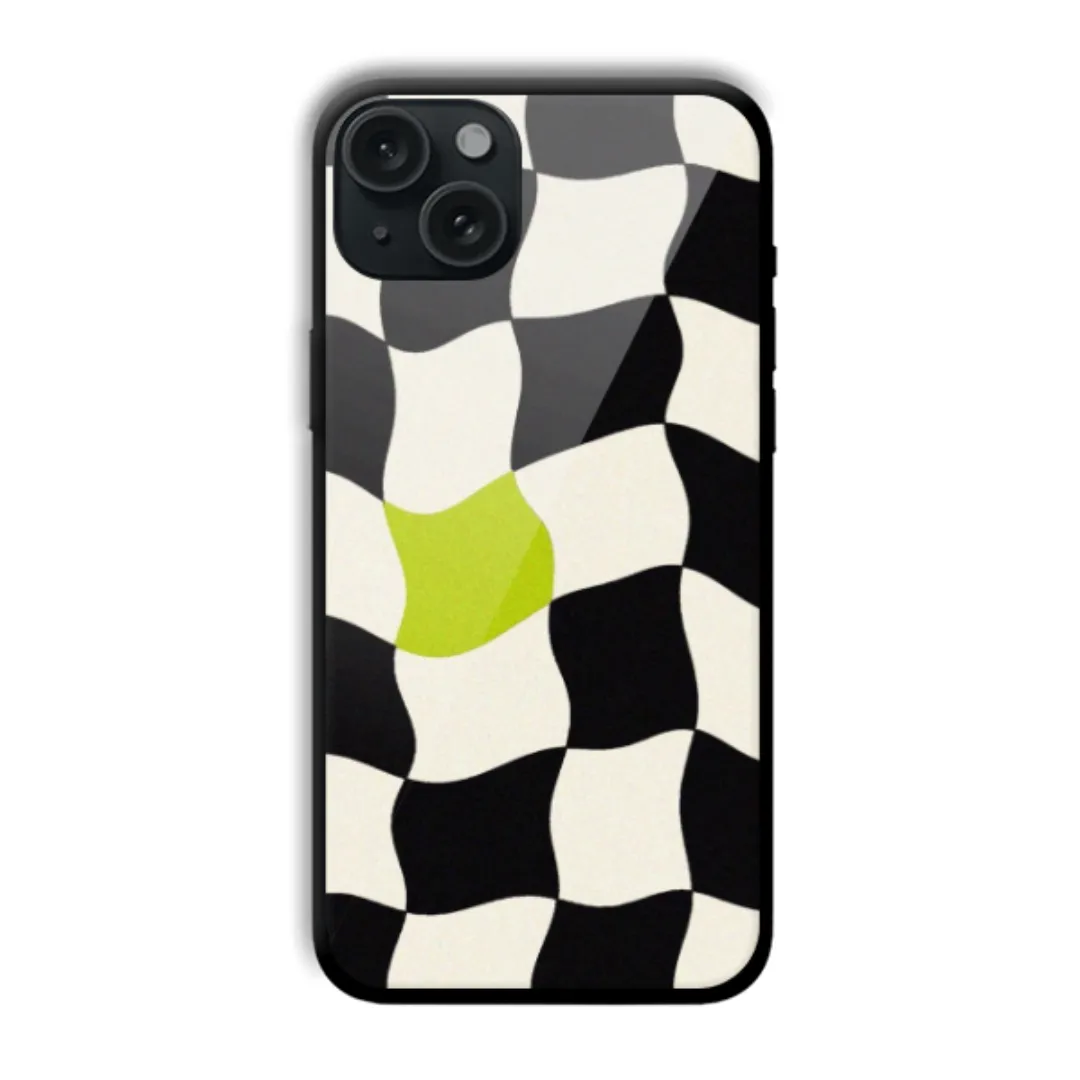 Wavy Checker Pop aesthetic phone case