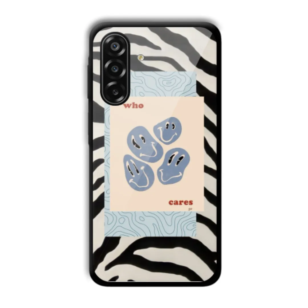 Who Cares Zebra aesthetic phone case
