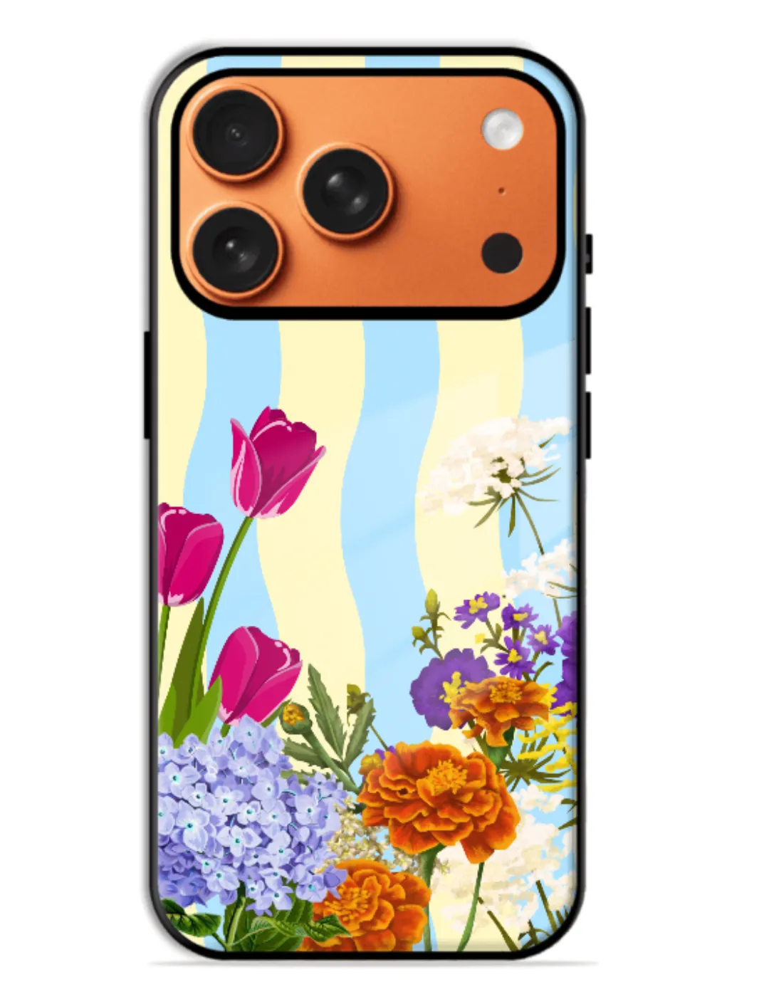 Wildflower Wavy Garden aesthetic phone case