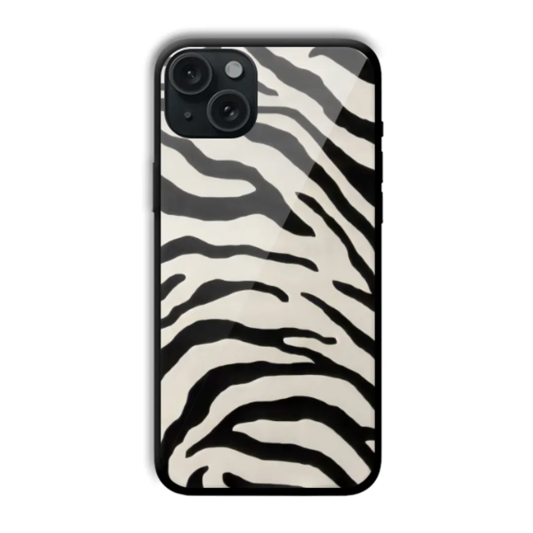 Zebra Print Mono aesthetic phone case